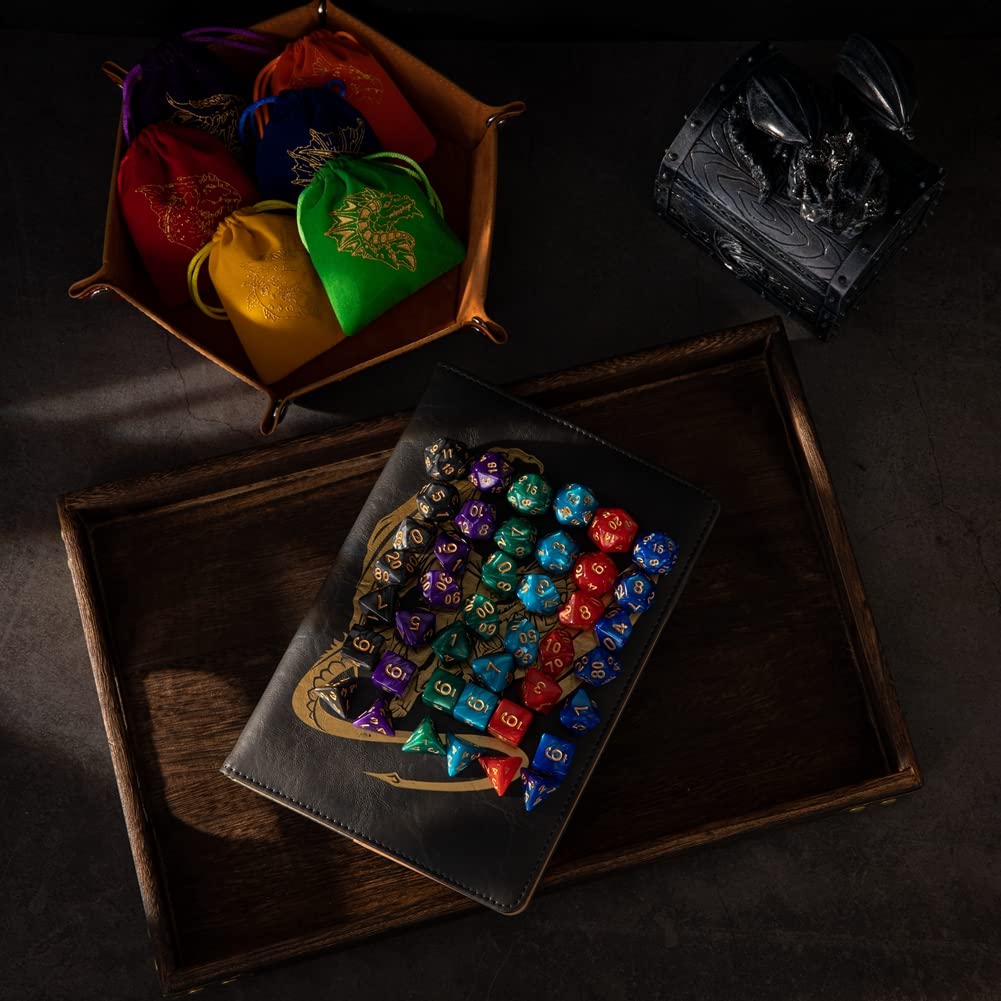 PUGED six-pack dice bags neatly display for travel and storage