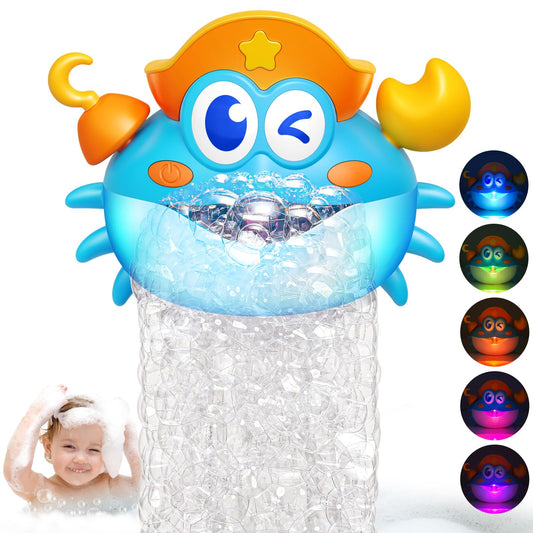 Puidapo bath bubble machine with LED light show brightens kids' bath time