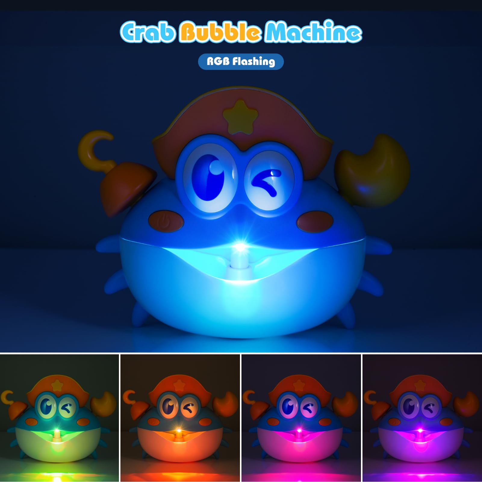 Puidapo bubble streams with multicolor LED lights create a vivid bath experience