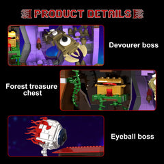 PUIOSYMG Sandbox Adventure treasure chest opens to reveal mini props.