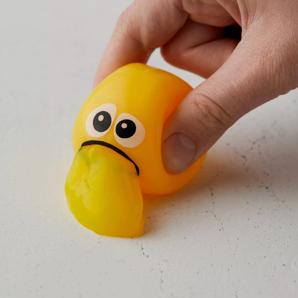 Slime storage bag included with Puking Ball for easy cleanup.