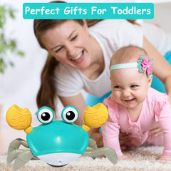 PULASIDO crab toy invites family chase games, boosting interaction and active time.