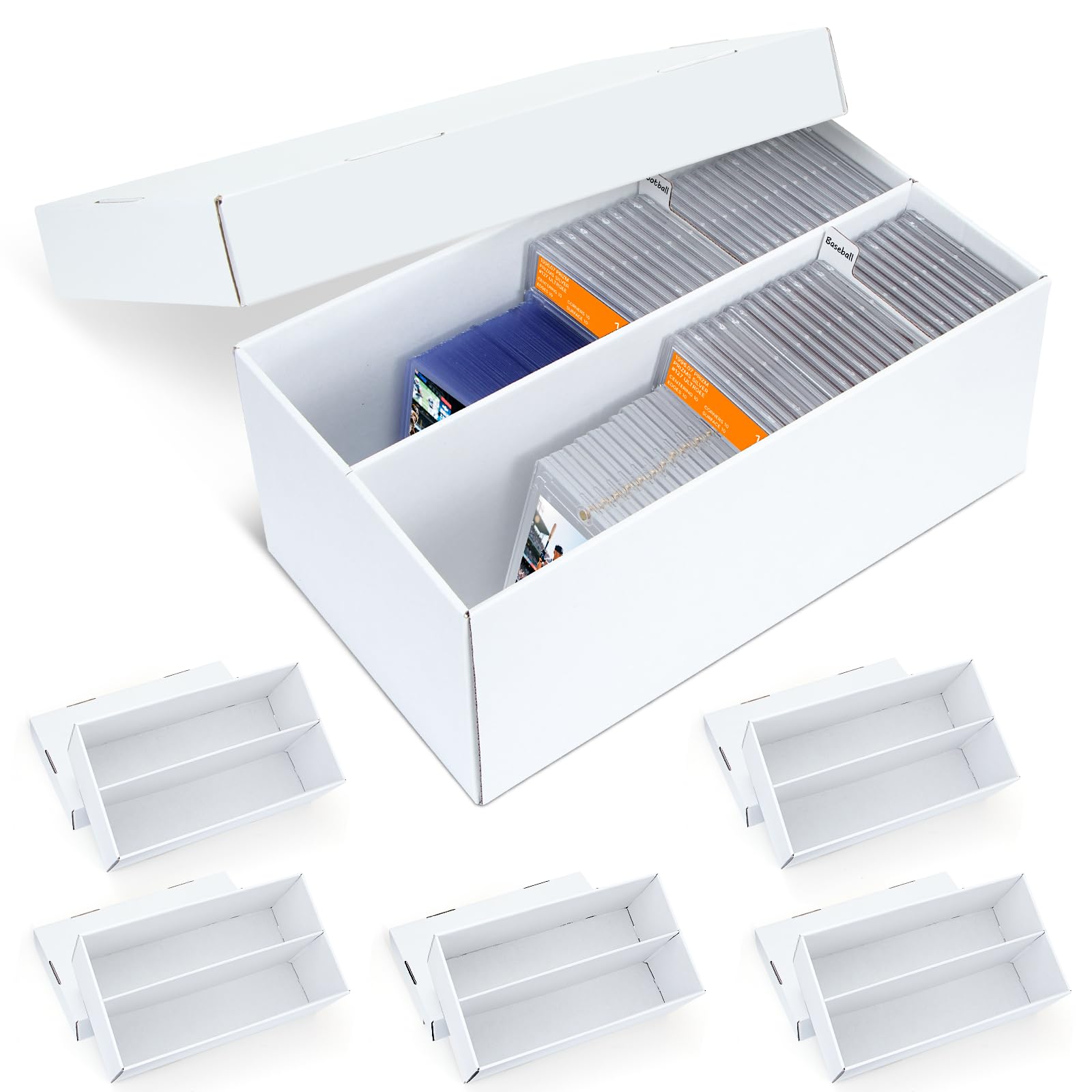 Pulchra durable box stores top loaders and one-touches for organized protection