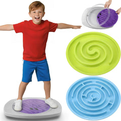 PullCrease Balance Board 20-inch maze design enhances balance and core stability during play