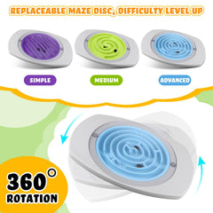 PullCrease balance board with two beads promotes hand-eye coordination and focus