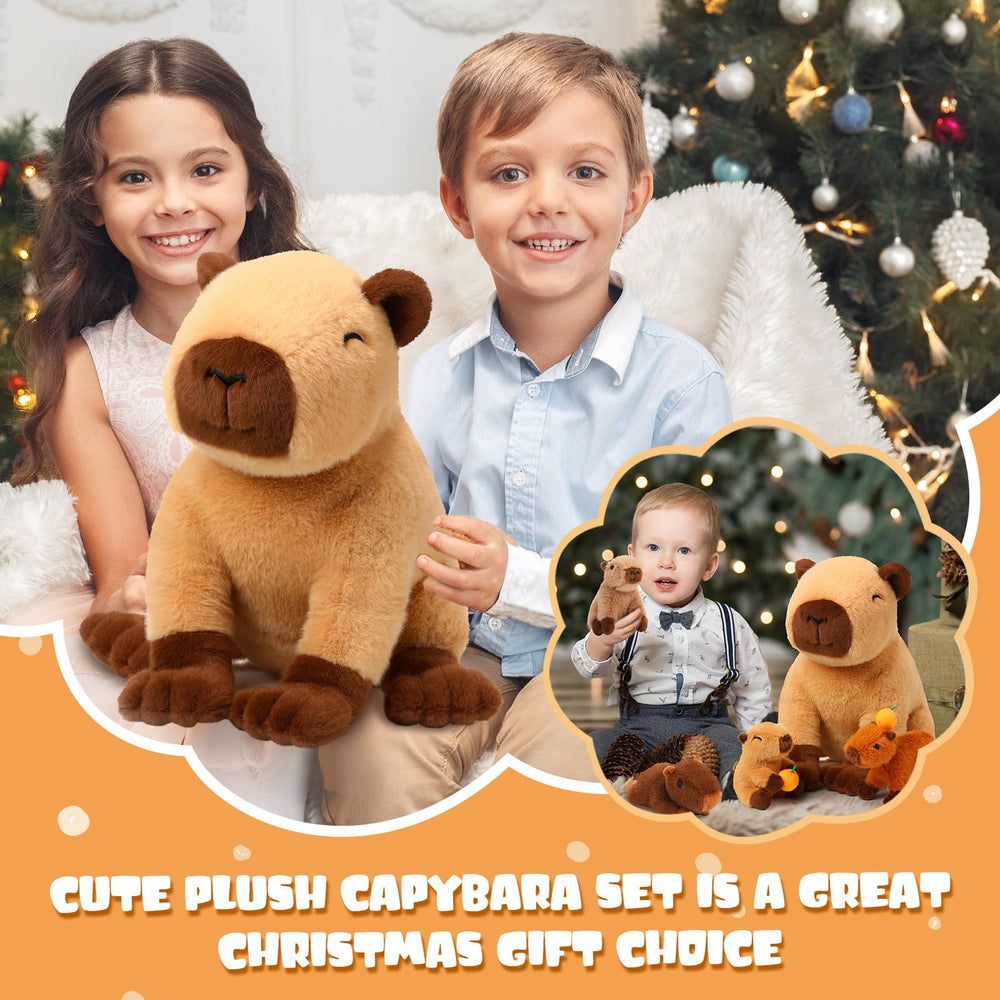 PullCrease capybara back-zipper babies reveal, versatile for setup options.