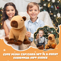 PullCrease capybara back-zipper babies reveal, versatile for setup options.