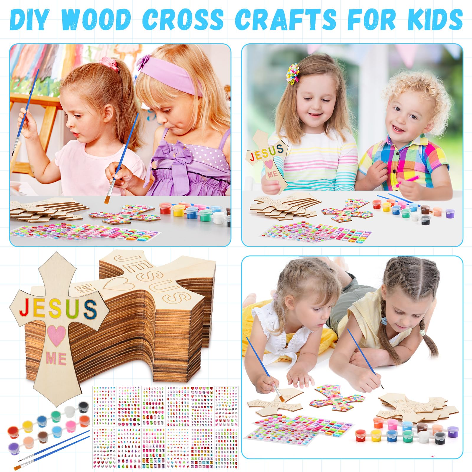 PullCrease eco-safe wood material for safe decorating and easy handling