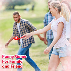 PullCrease spoon-relay game set for big groups.