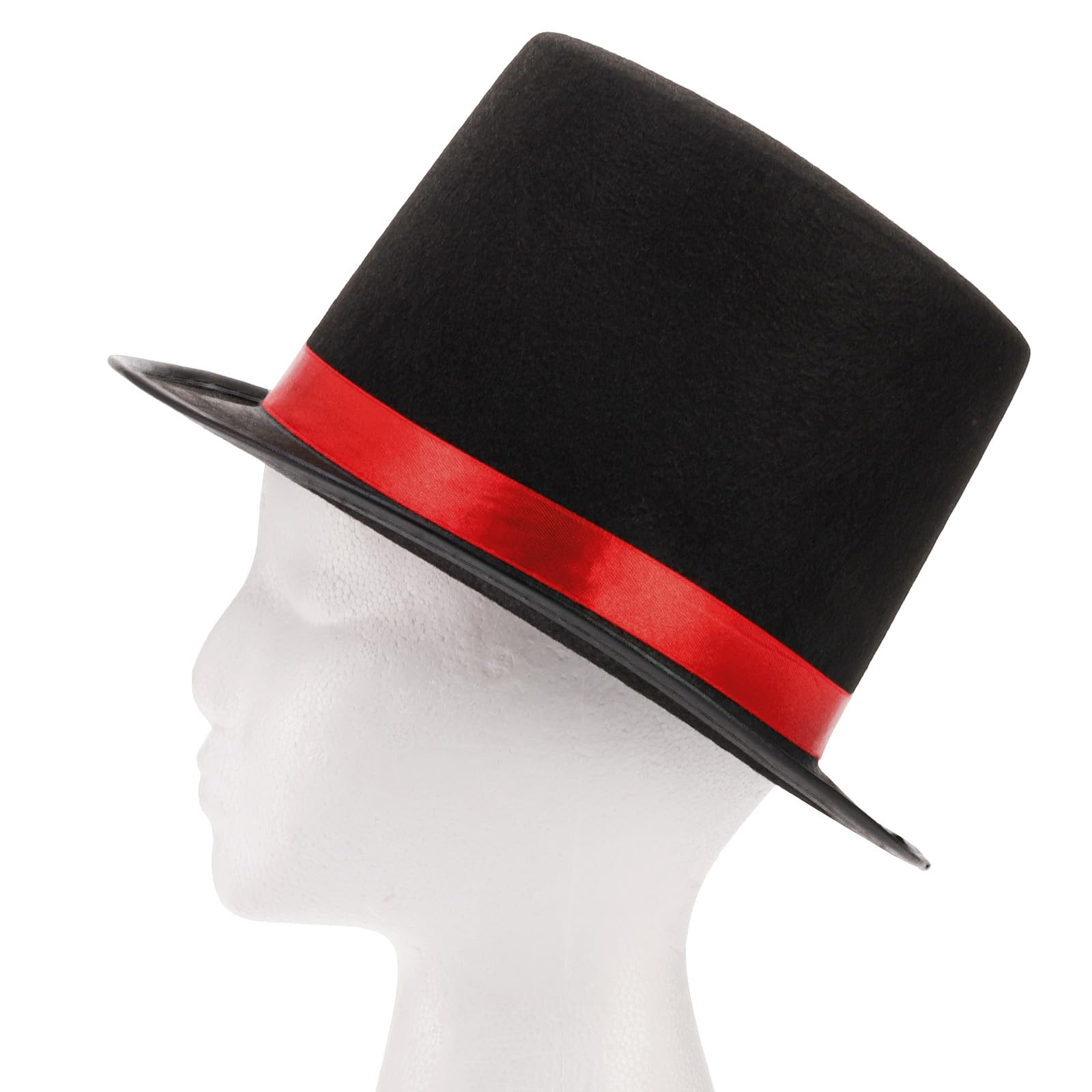 Stiff felt helps hats keep upright storage and display after use.