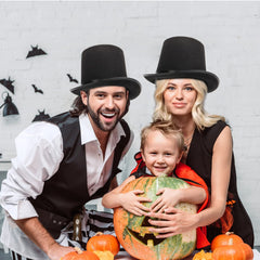 Pumtus lightweight felt top hat provides comfortable wear during long celebrations.