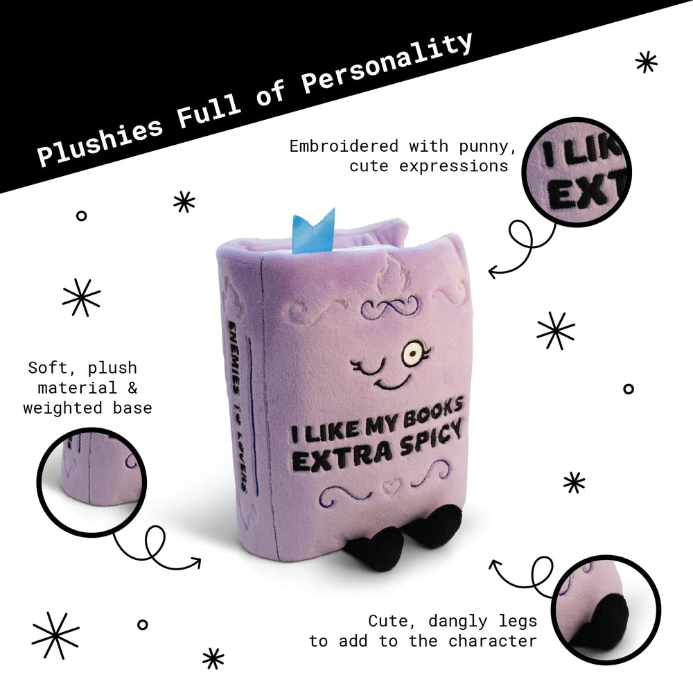 Punchkins Book Plushie in a hug pose provides soft comfort.