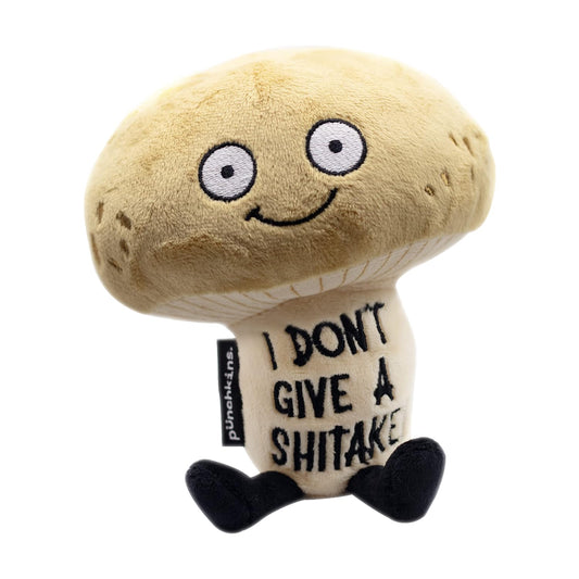 Punchkins Mushroom Plushie front view shows a soft, witty companion for shelves.