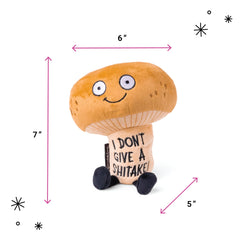 Punchkins Mushroom Plushie side view highlights its cuddly silhouette and stable beaded base.