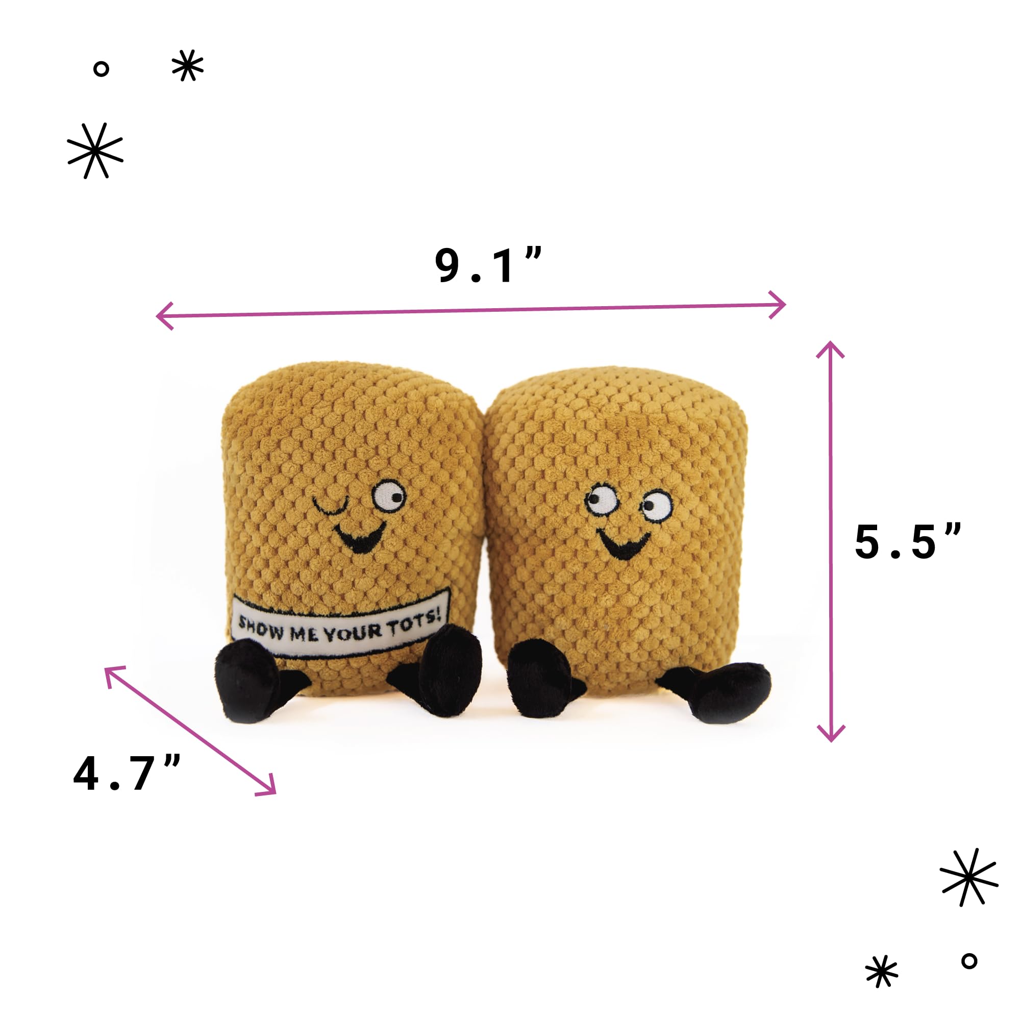 Punchkins Tater Tot Plushie gift-ready packaging enhances gifting.