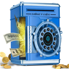 Pupidiu Piggy Bank with fingerprint lock showing secure savings and kid-friendly design