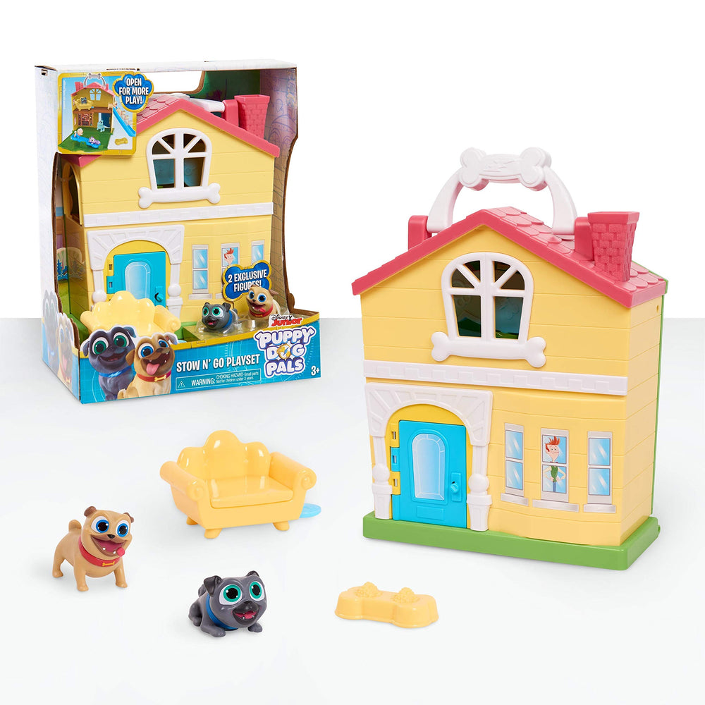Puppy Dog Pals Stow N' Go Playset Bingo figure sparks imaginative adventures at home.