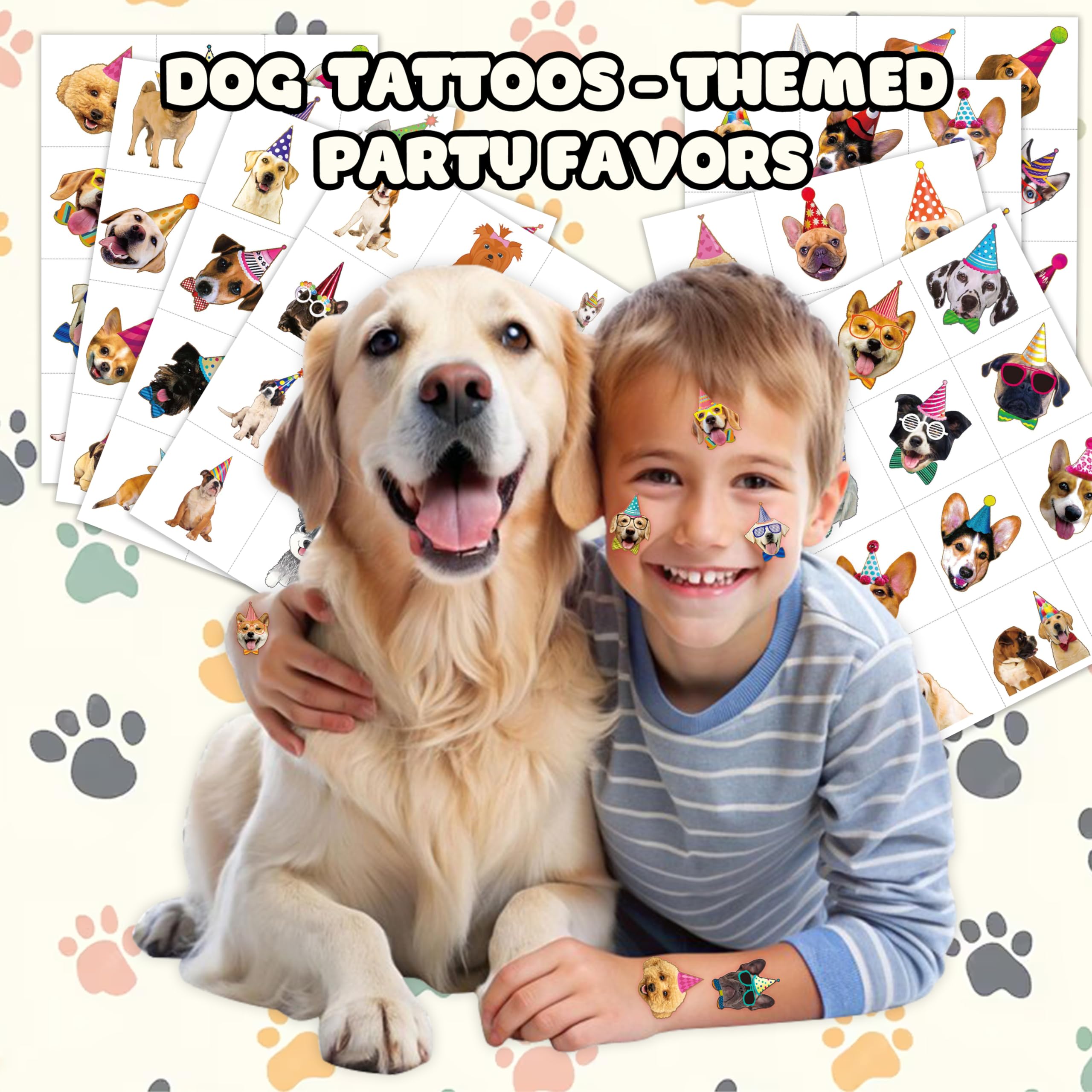 Puppy Theme Dog Tattoos designs closeup reveal playful puppy graphics for eye-catching decor.