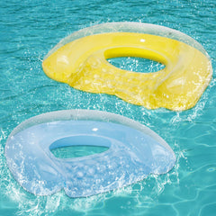PuppyuWill blue pool float chair for cooling relaxation on water.