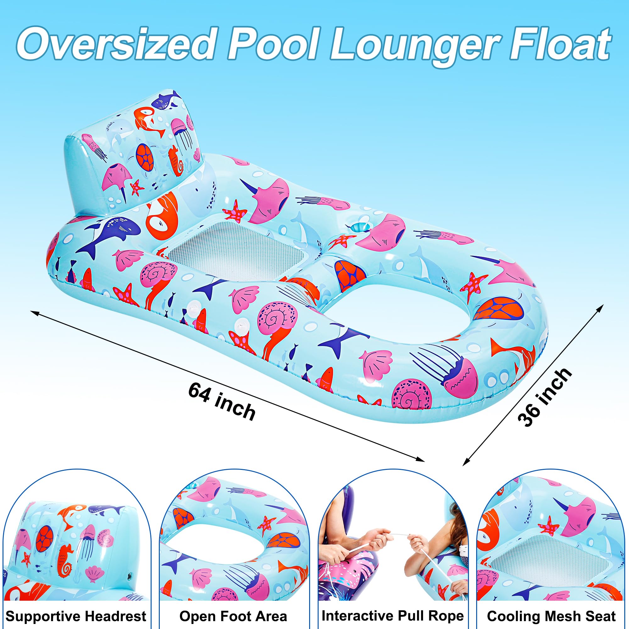 PuppyuWill pool floats ideal for pool, lake, or beach relaxation with a friend.