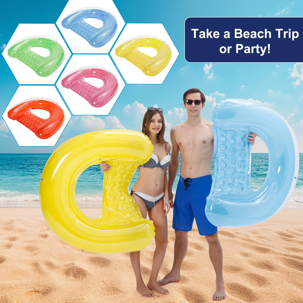 PuppyuWill vibrant-colors float in sapphire blue, lemon yellow, lime green, and orange.