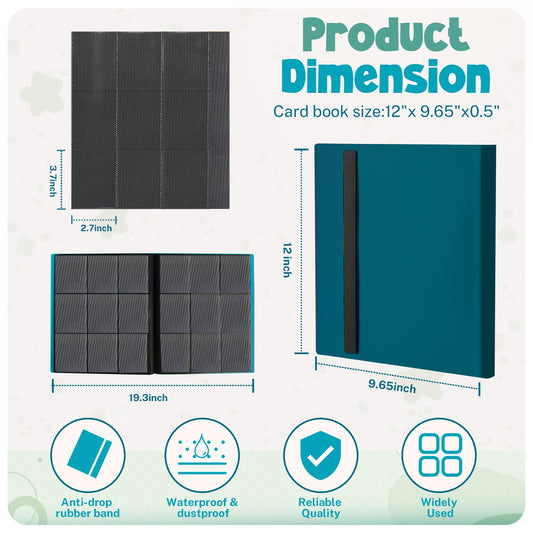 PUPTILY binder shows 360-card capacity for growing collections