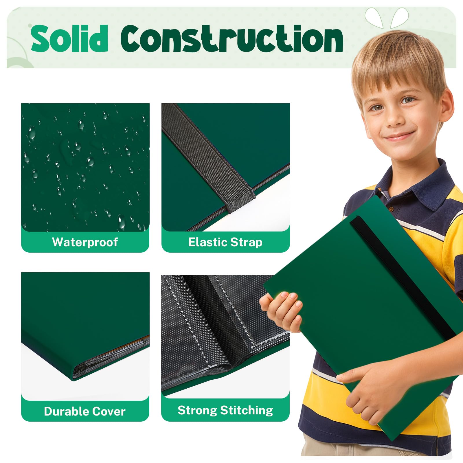 PUPTILY binder fits MTG, Yu-Gi-Oh, baseball cards, and more.