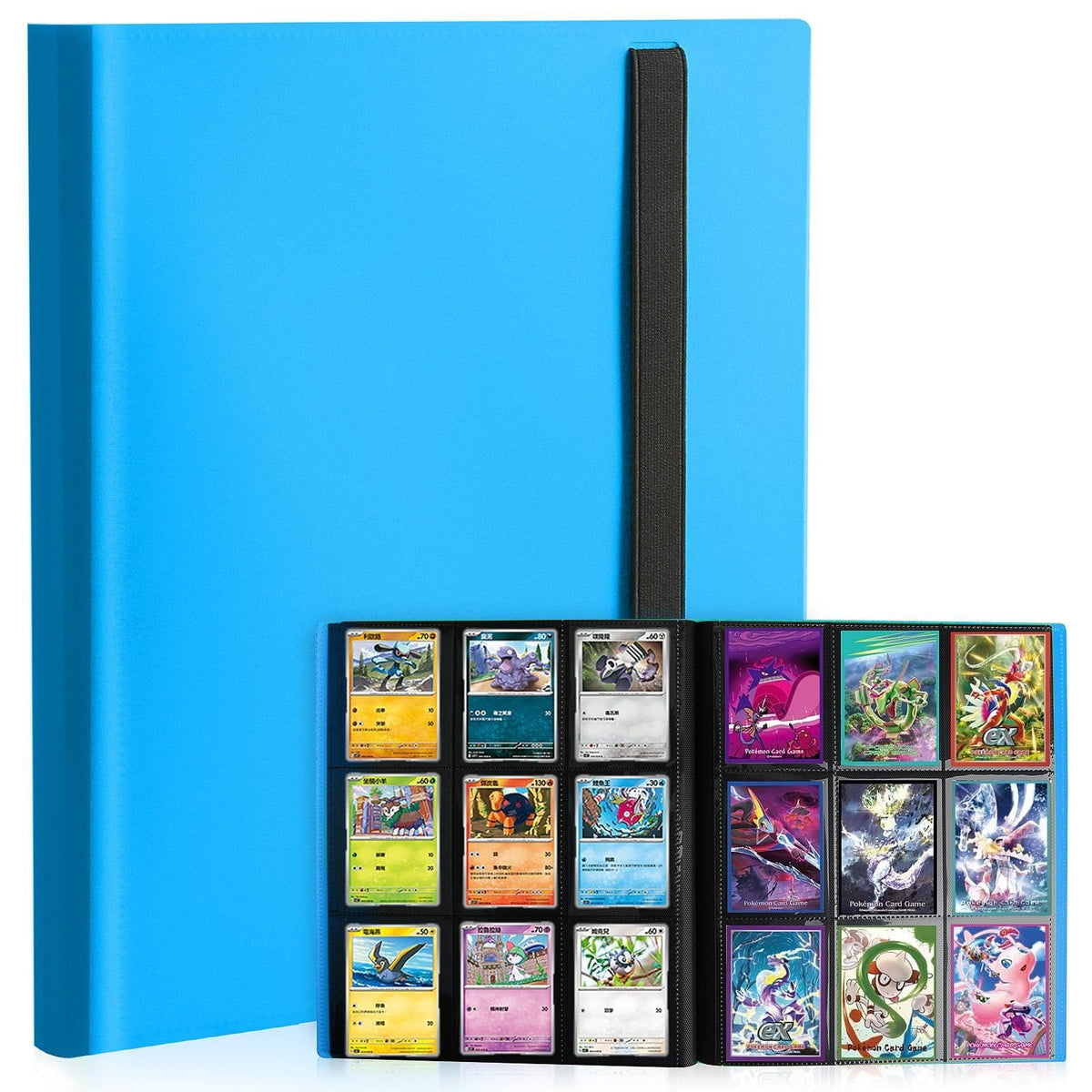 PUPTILY Card Binder side-loading pockets secure cards during transport.
