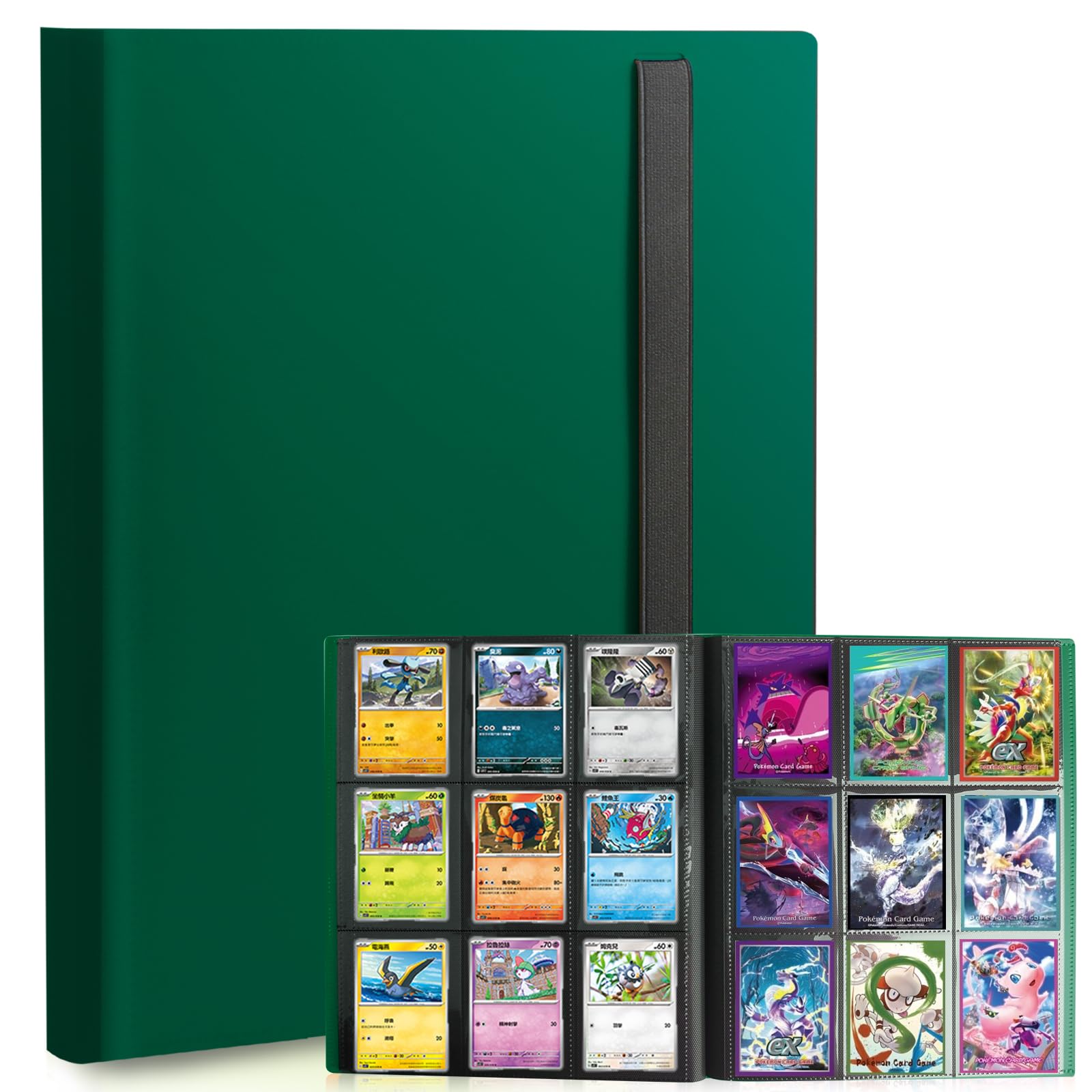 PUPTILY Card Binder with 360-card capacity for complete trading card collections.