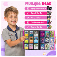 PUPTILY 9-pocket sleeves guard against scratches and dust during handling.