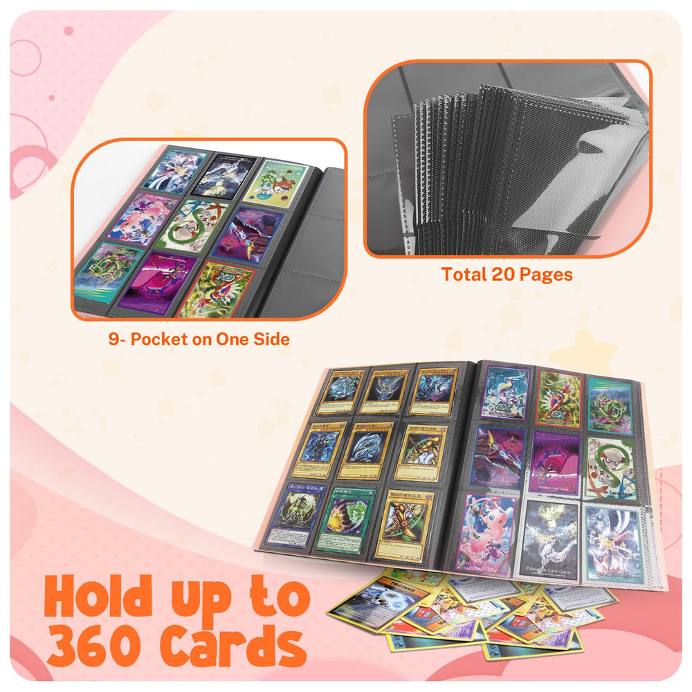 PUPTILY Card Binder fits MTG, TCG, baseball cards.
