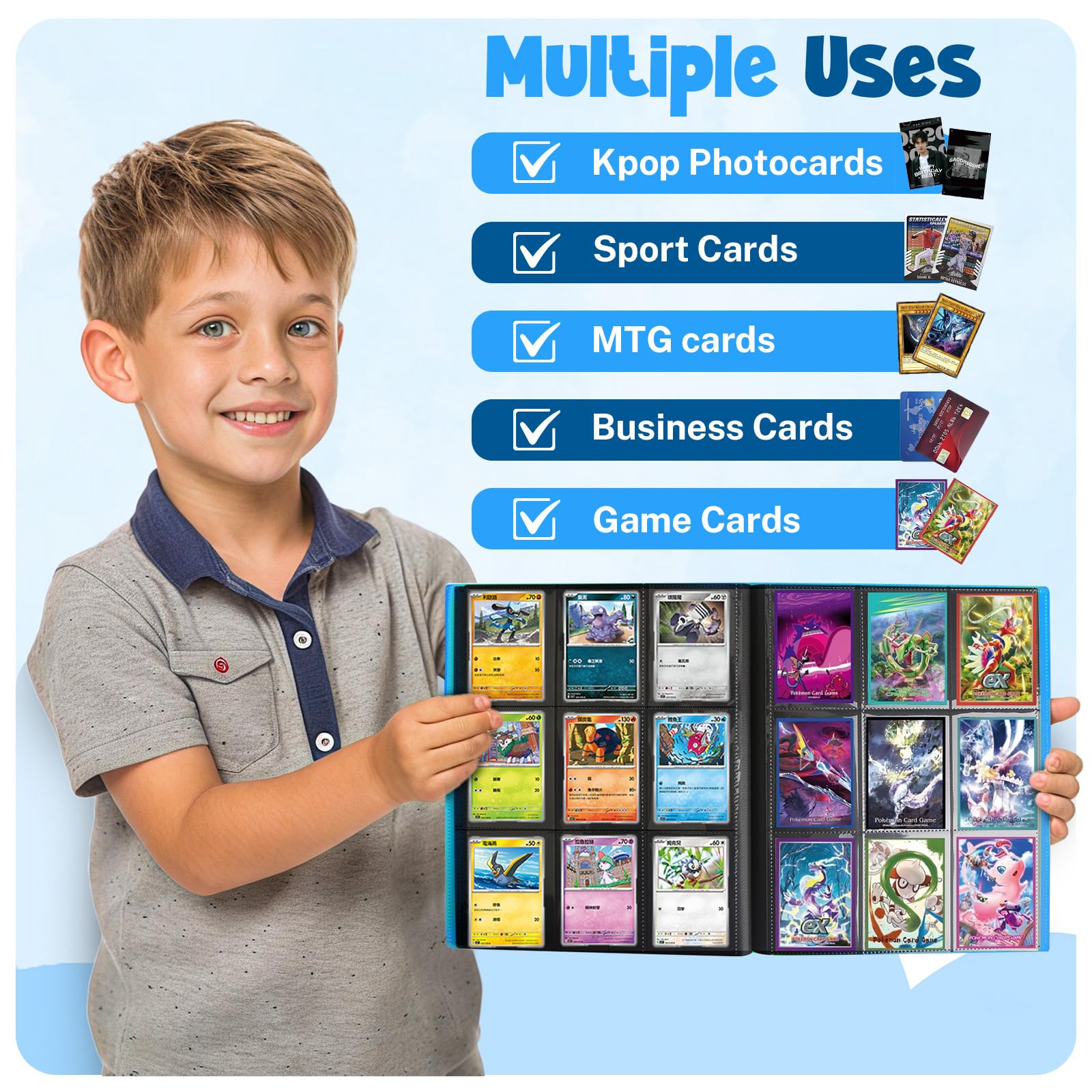 PUPTILY holds 360 cards neatly for easy access.