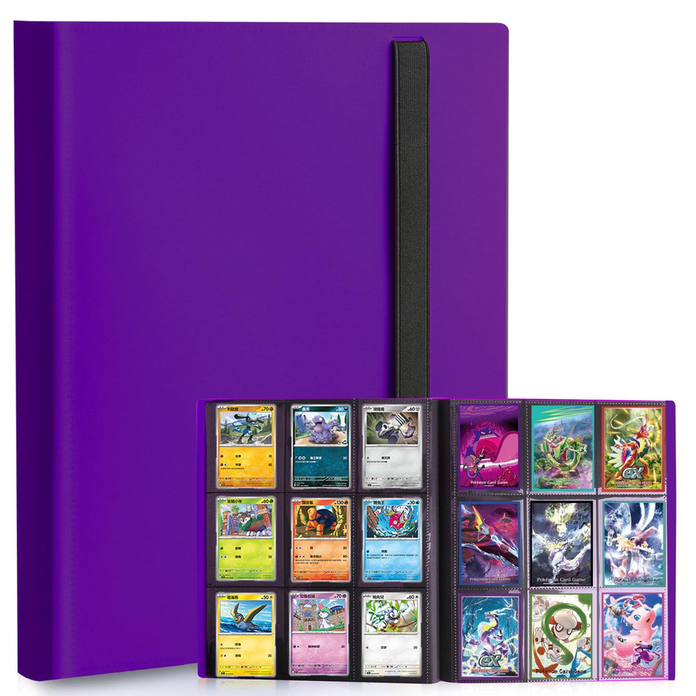 PUPTILY card binder front purple showcases stylish storage for trading cards