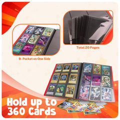 PUPTILY Card Binder side-loading pockets prevent spills during bumps and drops