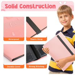 PUPTILY Card Binder side-loading pockets prevent spills.