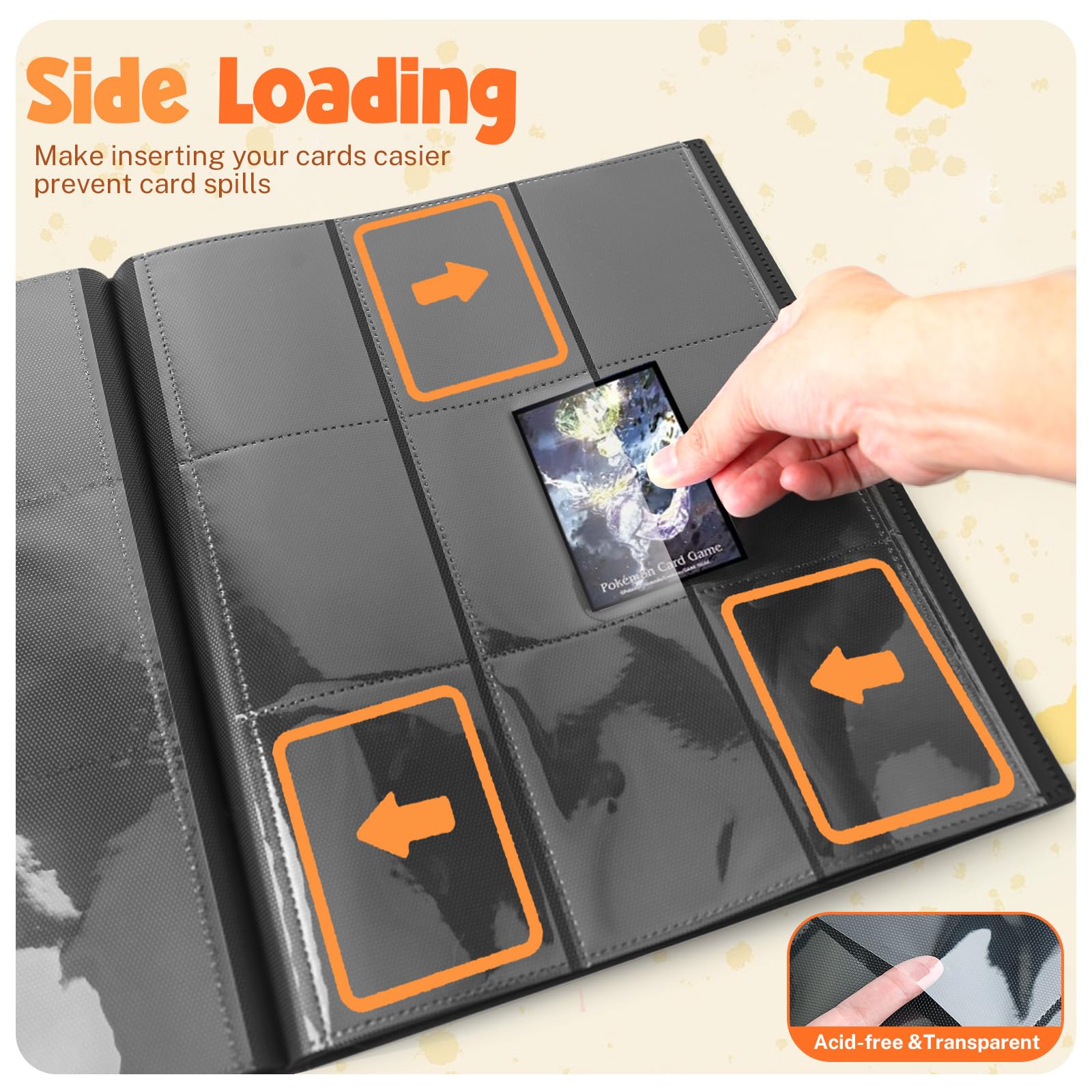 PUPTILY binder compatible with MTG, baseball, football and more cards