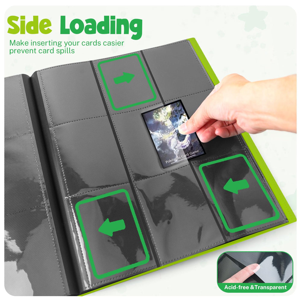 PUPTILY binder compatible with MTG, Yu-Gi-Oh, baseball cards.