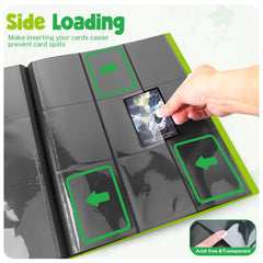 PUPTILY binder compatible with MTG, Yu-Gi-Oh, baseball cards.