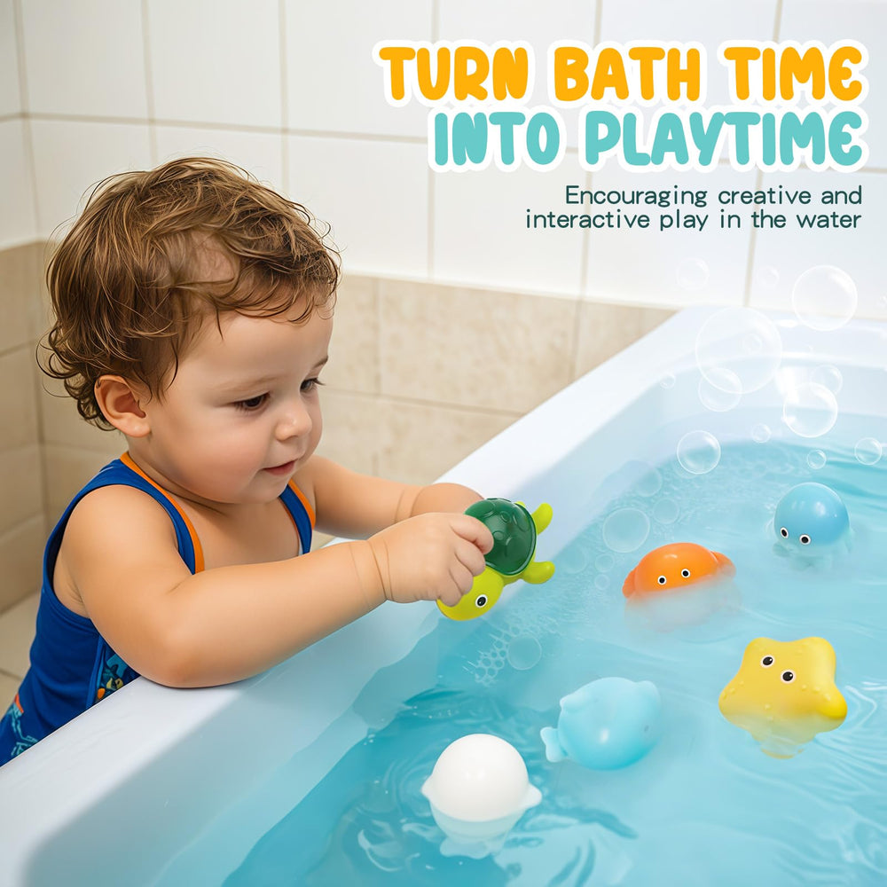 PUPTILY floating marine animals encourage imaginative water play