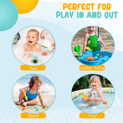 PUPTILY mold-free bath toy set for hygienic play