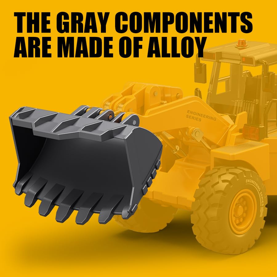 Pupu Pig bulldozer with movable arm and bucket supports interactive scooping.