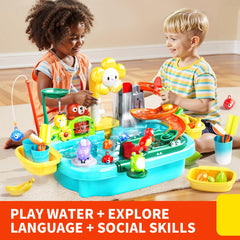 Pupu Pig floating fishing game adds interactive water play