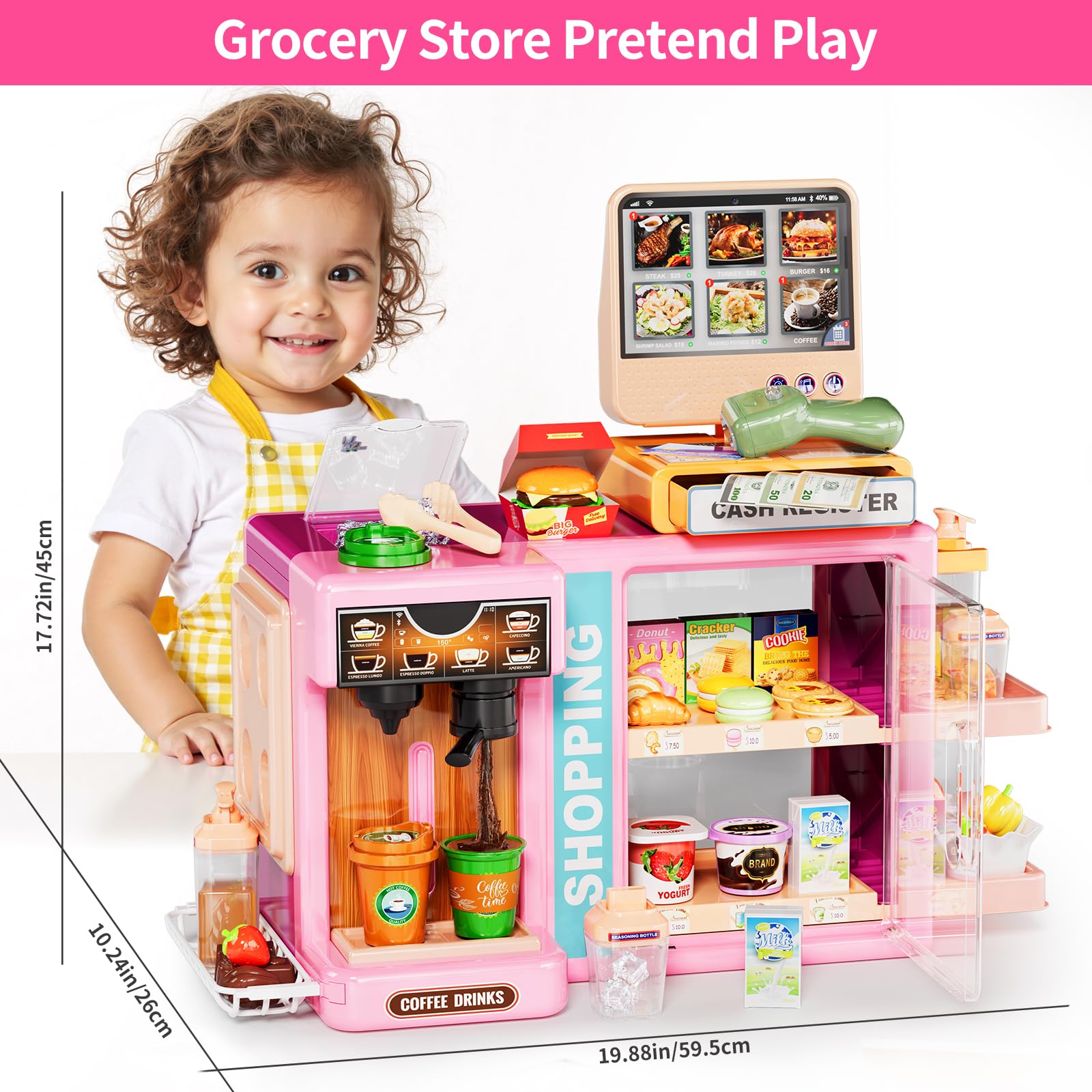 Pupu Pig boxed goods ready for colorful store setup and play.