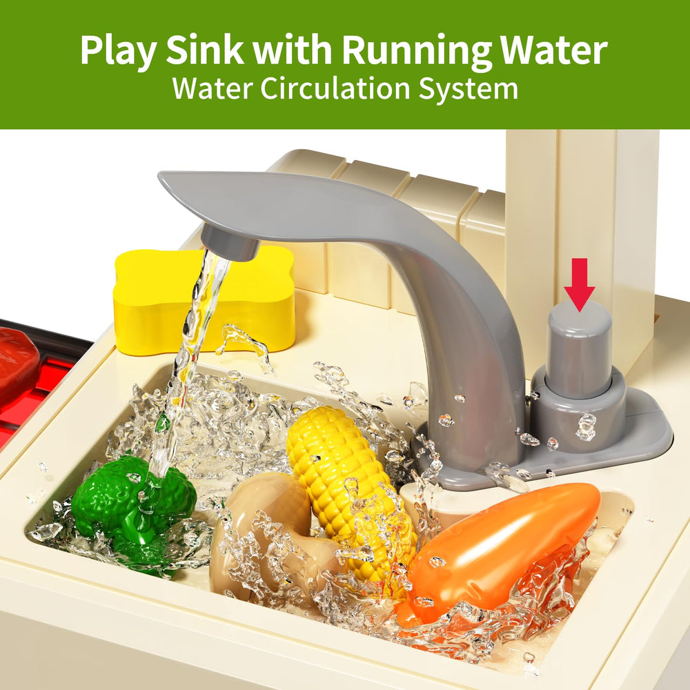 Pupu Pig playset includes 80+ accessories for creative pretend cooking.