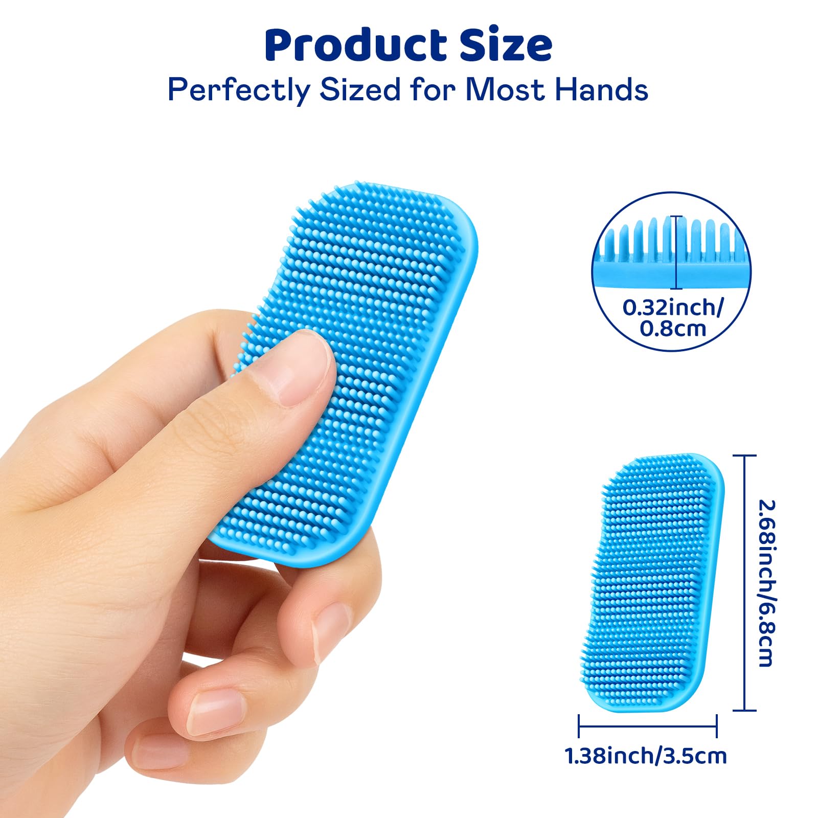 PuraEase Layered Bristle close-up shows soft tactile stimulation for focus.