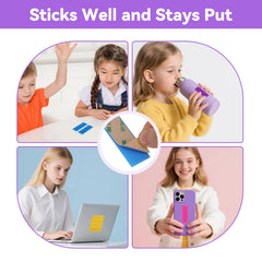PuraEase adhesive-back strips stay put on desks and devices.