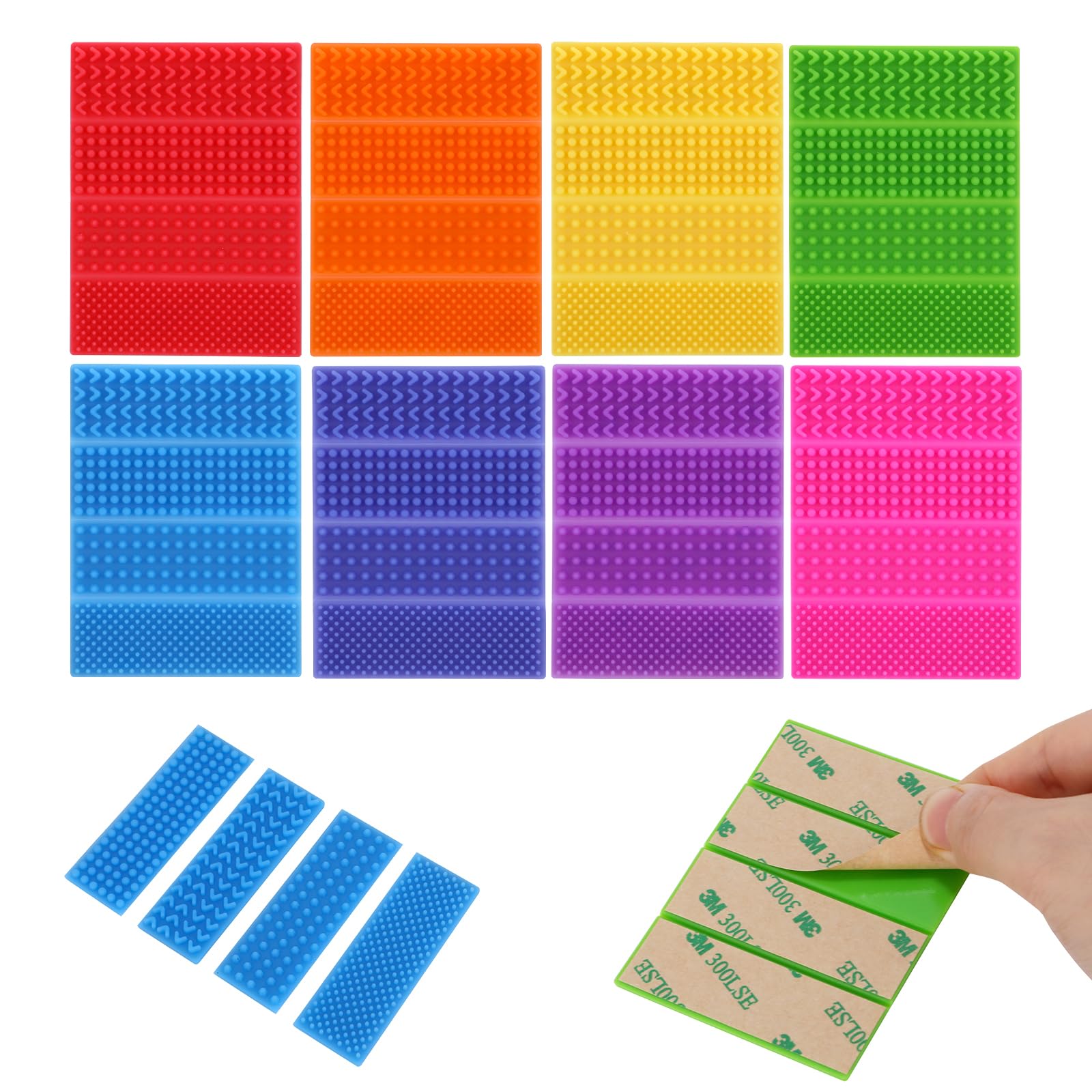 PuraEase Textured Stickers with vibrant textures boost tactile focus.