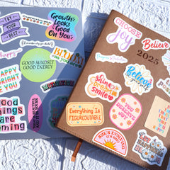 Puraesla classroom sticker pack inspires students with shiny affirmations