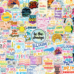 Puraesla affirmation stickers holographic quotes shine on surfaces, perfect for journals and motivation.