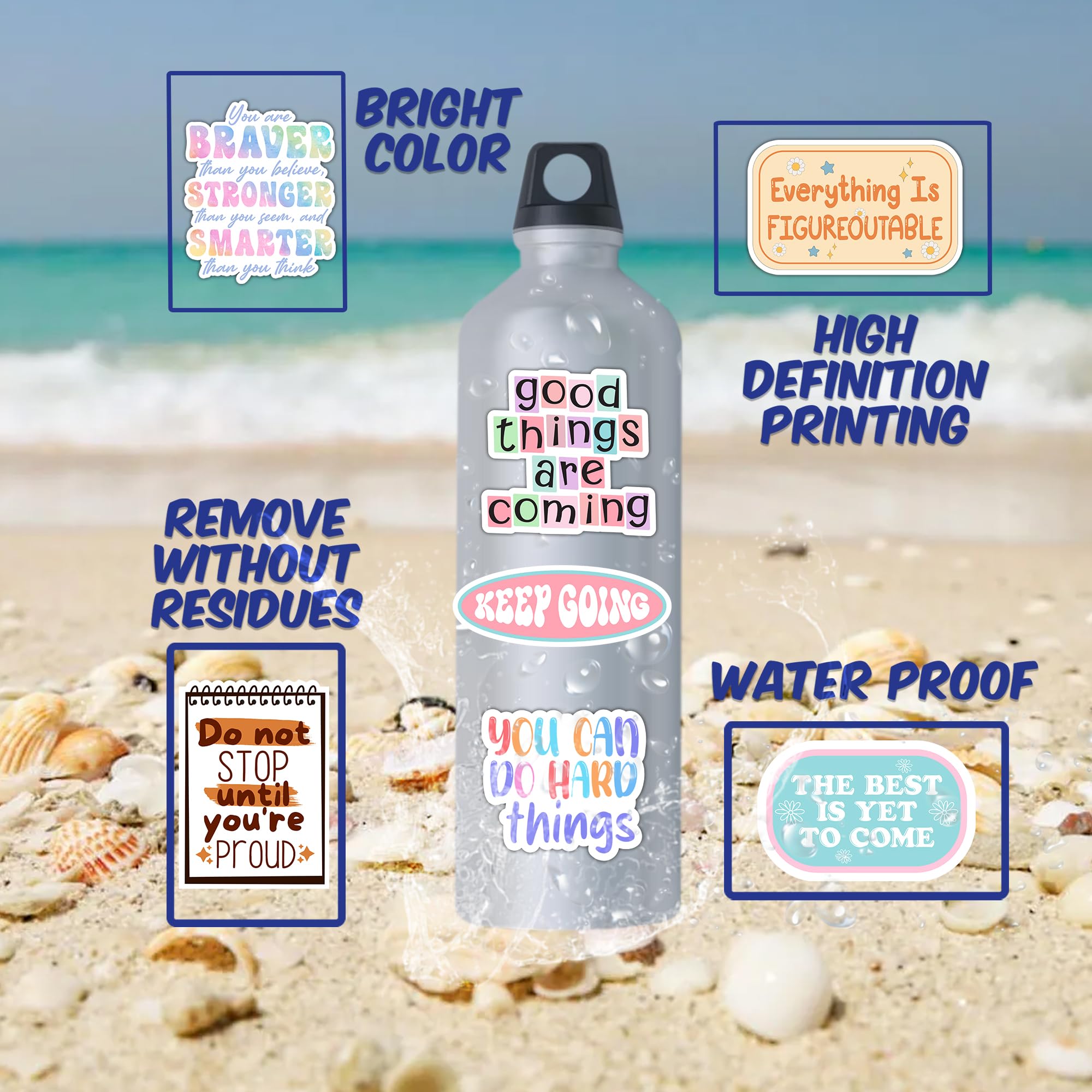 Puraesla affirmations with holo finish encourage daily positive habits